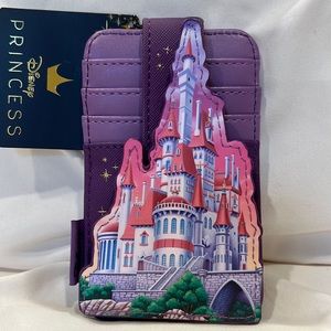 Loungefly Exclusive Disney Beauty and the Beast Castle Cardholder Belle NWT